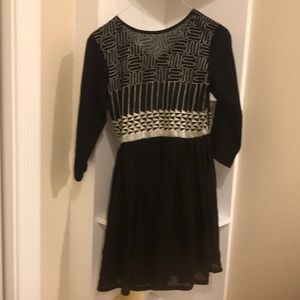 Women Black Embroidered stylish dress💕